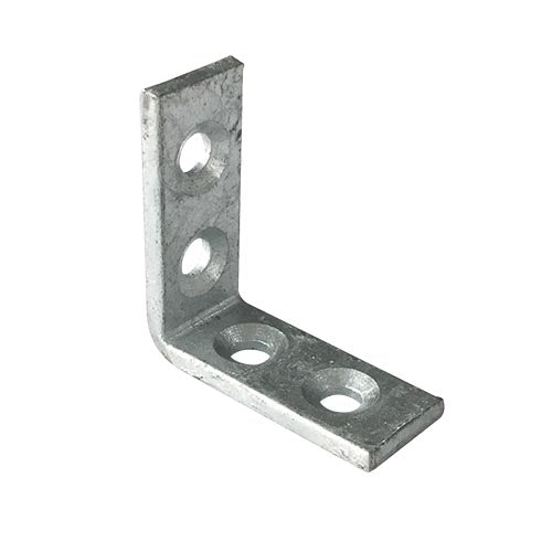 Builders Angle Bracket Hdg 4mm Thickness M6 Holes, Multiple Sizes