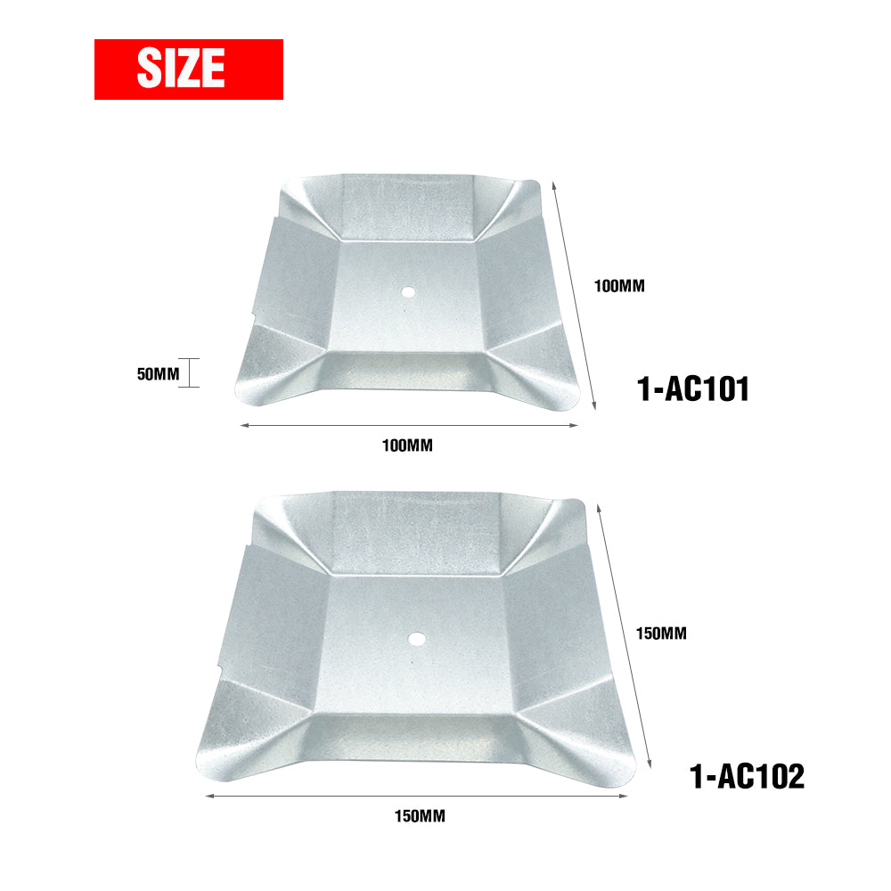 Ant Caps With Holes, 125x125x50mm Or 100x100x50mm