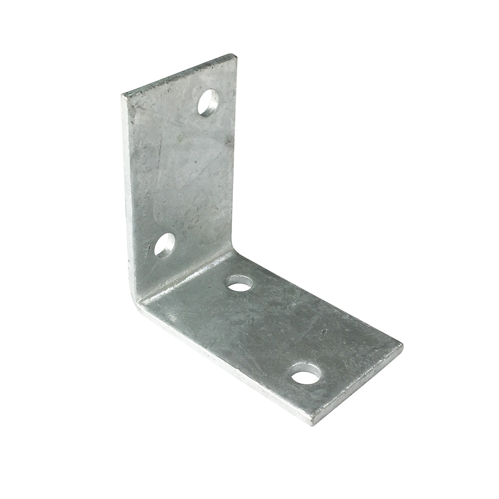 Builders Angle Bracket Hdg 3mm Thickness M6 Holes, Multiple Sizes