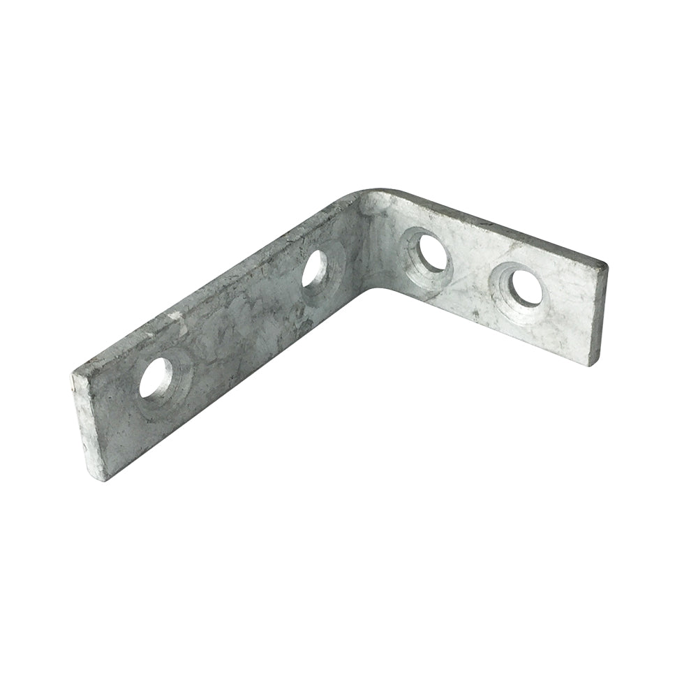 Builders Angle Bracket Hdg 4mm Thickness M6 Holes, Multiple Sizes