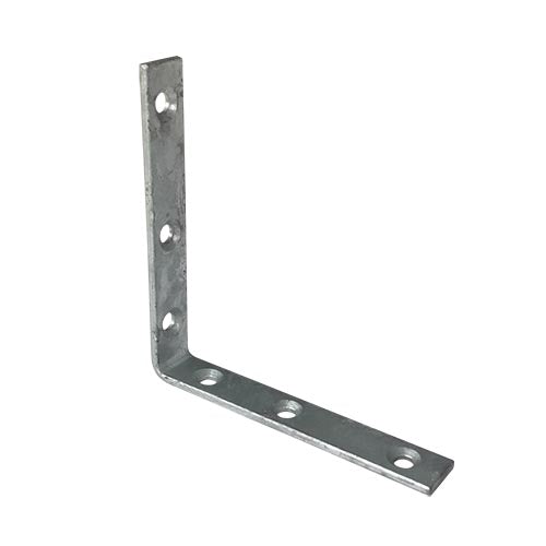 Builders Angle Bracket Hdg 4mm Thickness M6 Holes, Multiple Sizes