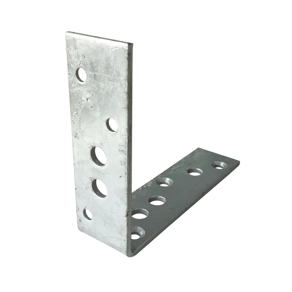 Builders Angle Bracket Hdg 4mm Thickness 50x150x125mm M6 & M10 Holes