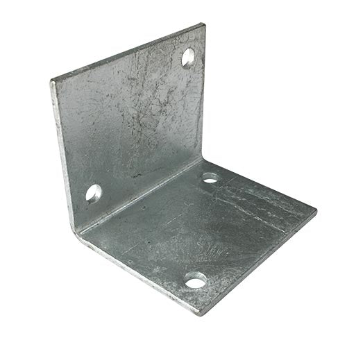 Builders Angle Bracket Hdg 3mm Thickness M6 Holes, Multiple Sizes