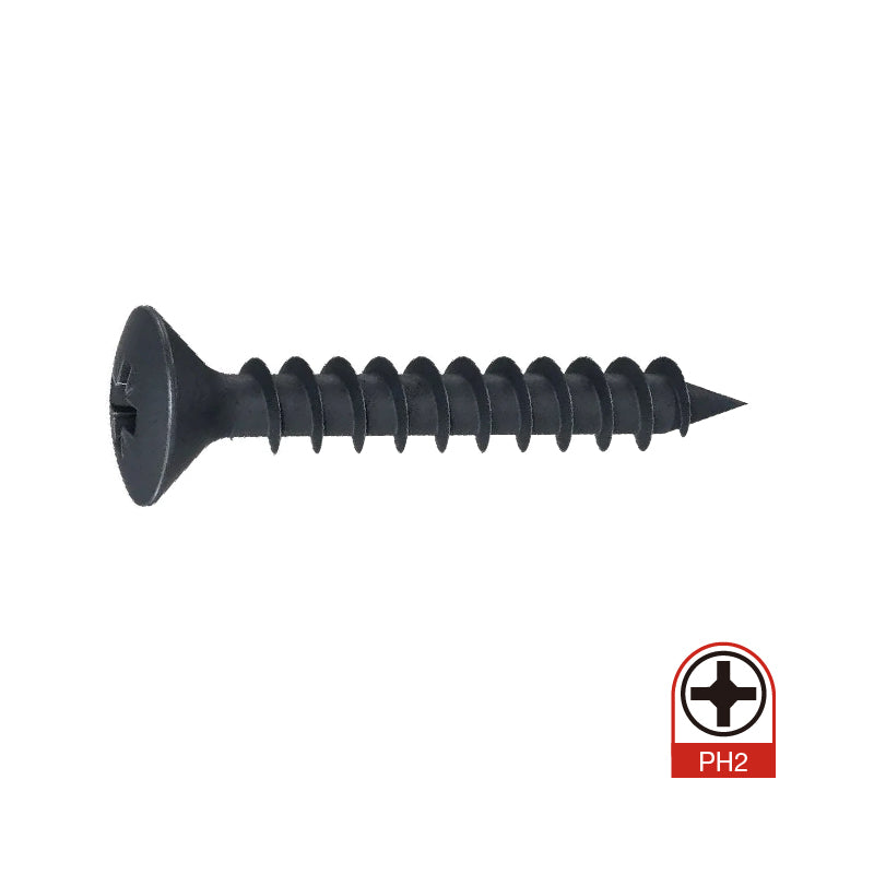 Hinge Screw CSK Ph Matte Blk Box100 7G, 8G, 10G