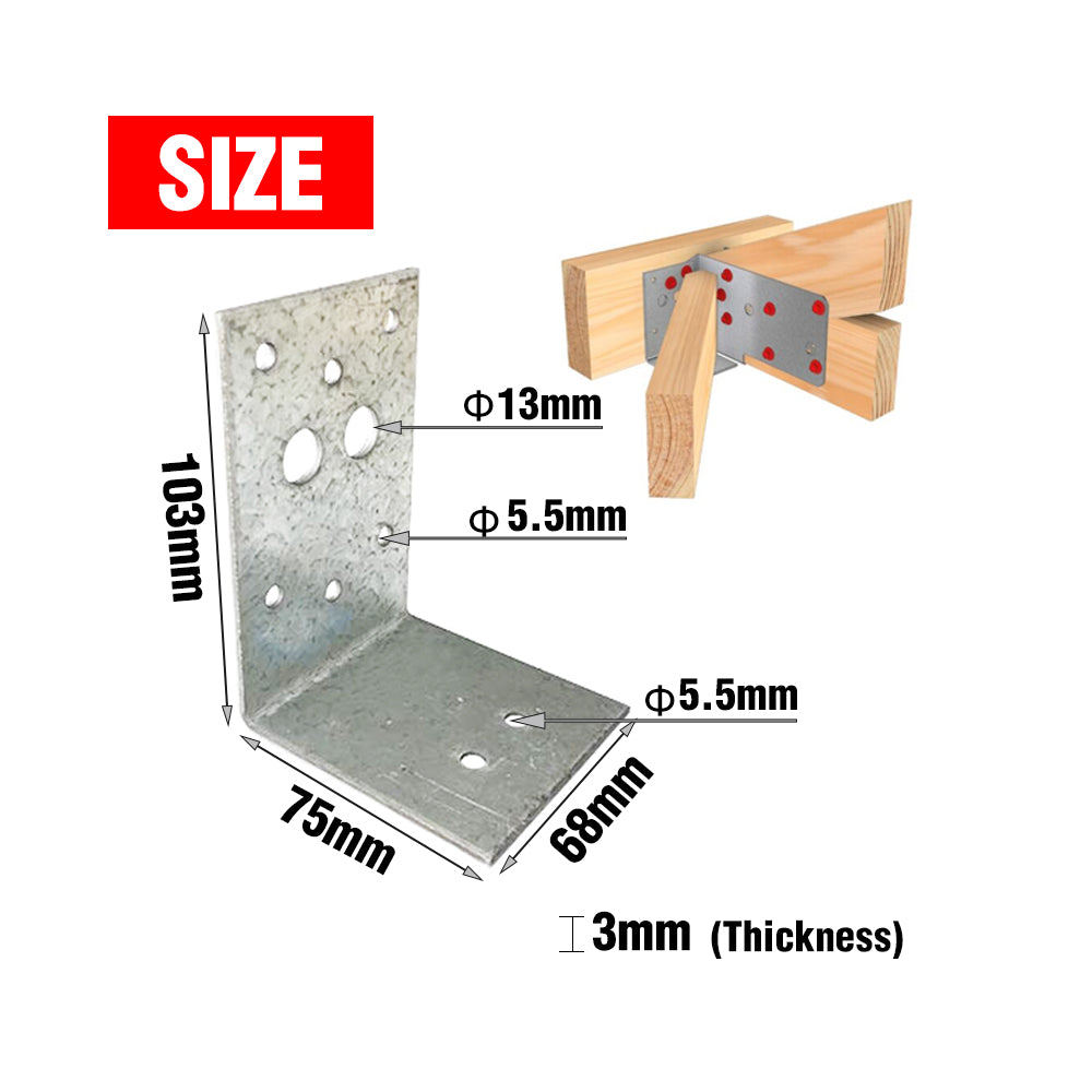 Hip Support Bracket 103x75x68x3mm