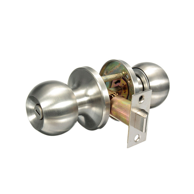 Door Lock Set Ball Knob Entrance S/S