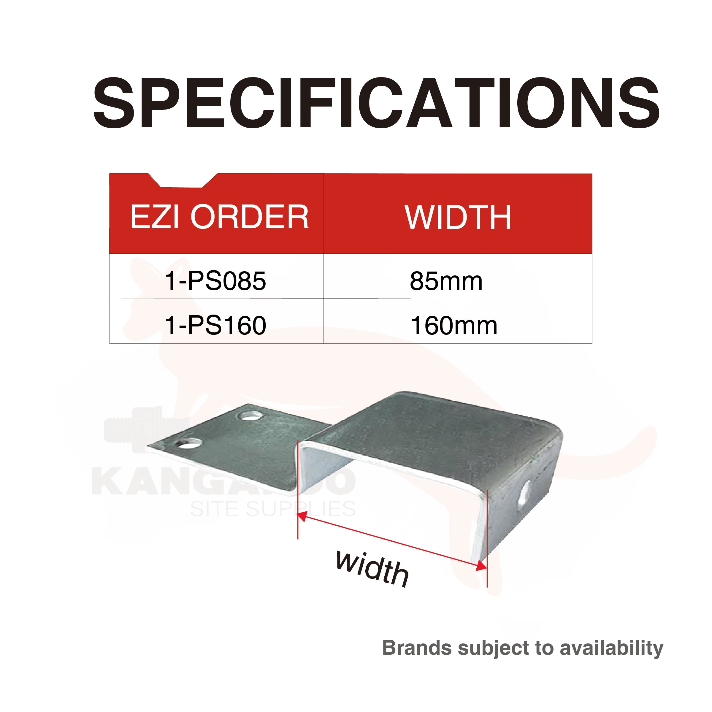Post Support Galv Split 85mm or 160mm