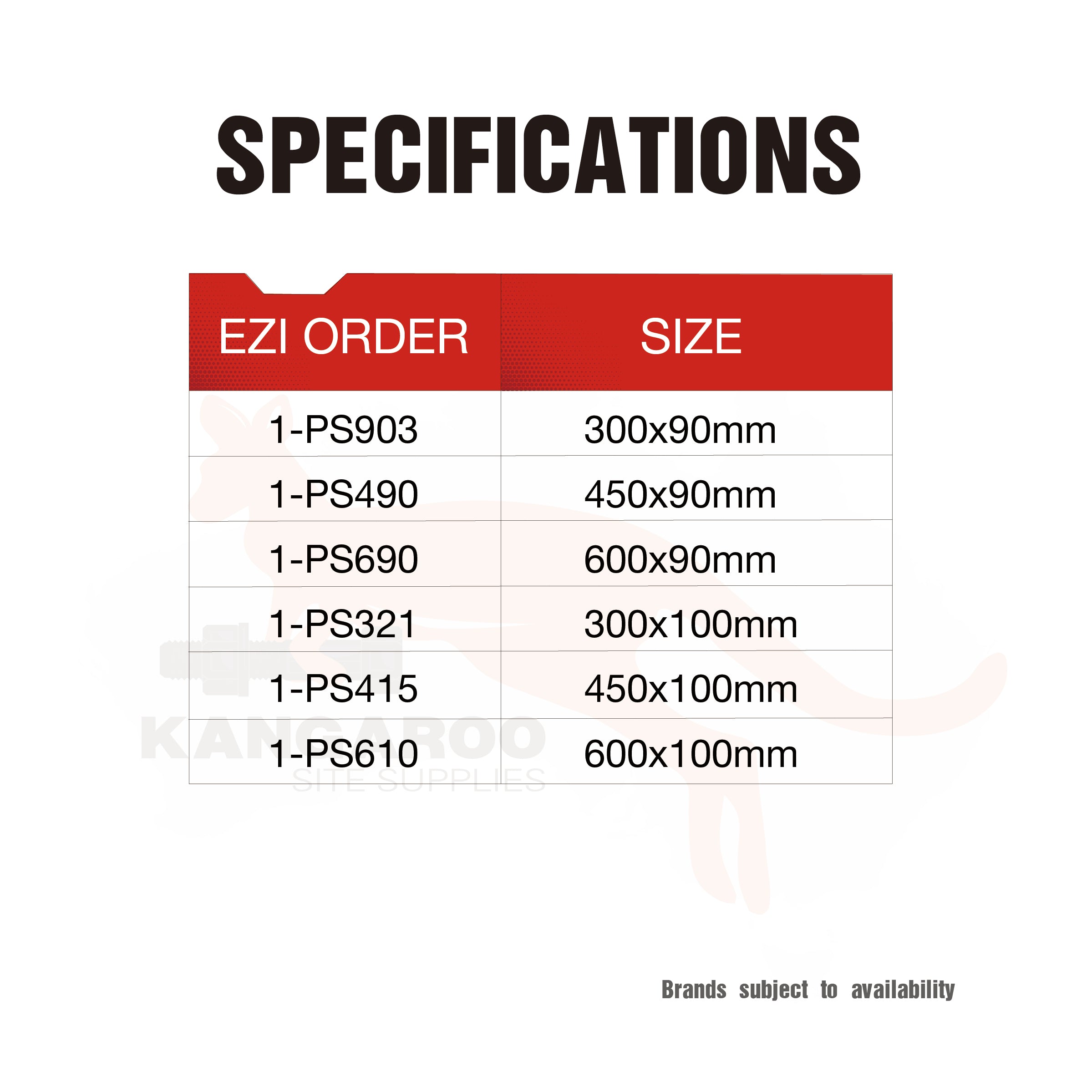 Post Support Galv Tornado, Multiple Sizes