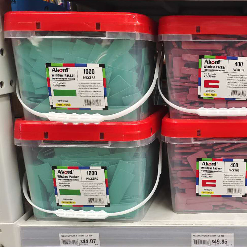 Plastic Shim 1.0mm 28 x 100mm Tub 1000