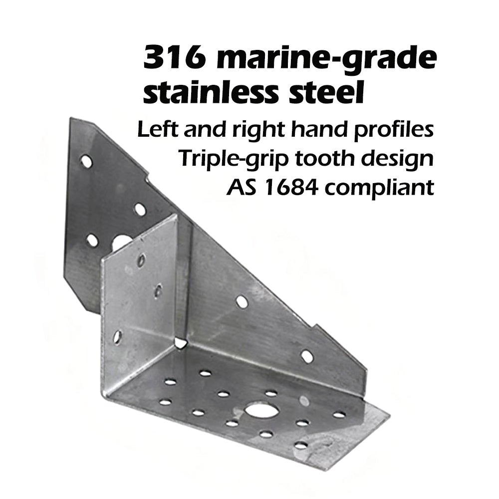 Triple Grip 115mm S/S 316 Left Or Right