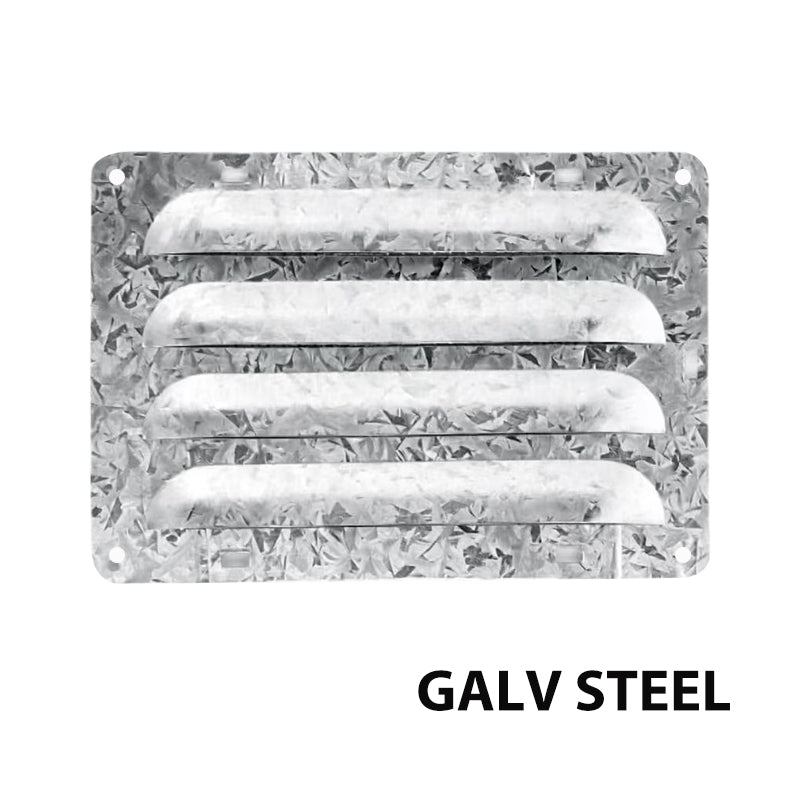 Wall Vent Flat Face Louvre Steel 230 x 160mm