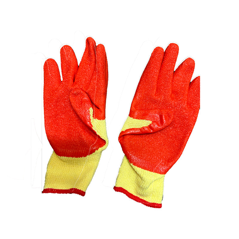 Gloves Latex Coated L Size, Pack 5pairs