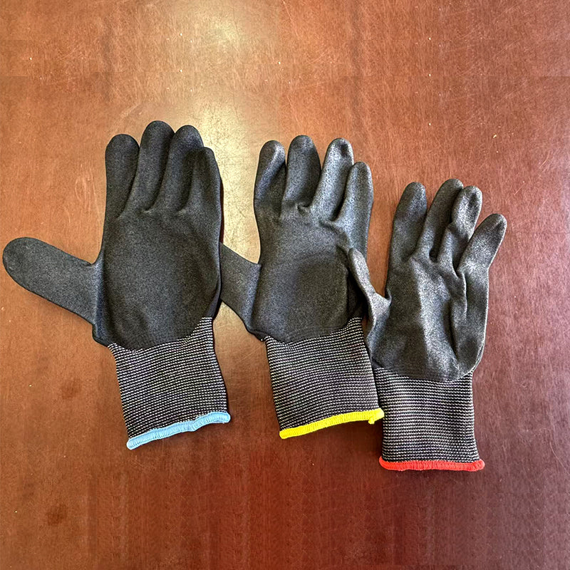 GreatGuard Gloves Sandy Foam Nitrile Coated Pack 12, S/M/L/XL