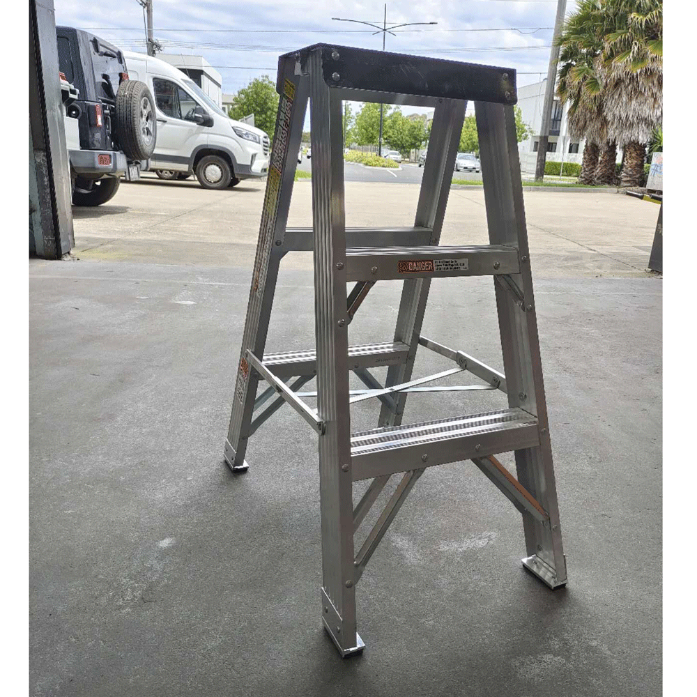 Jinmao Ladder 120Kg Double Sided Aluminium , Multiple Sizes