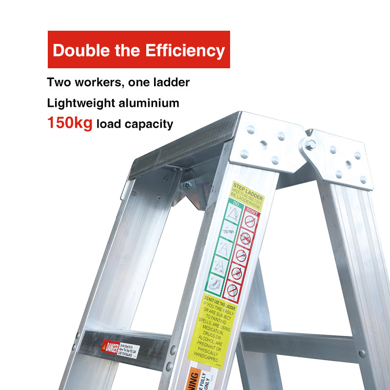 Jinmao Aluminium Double Sided Ladder 150kg Construction Stepladder