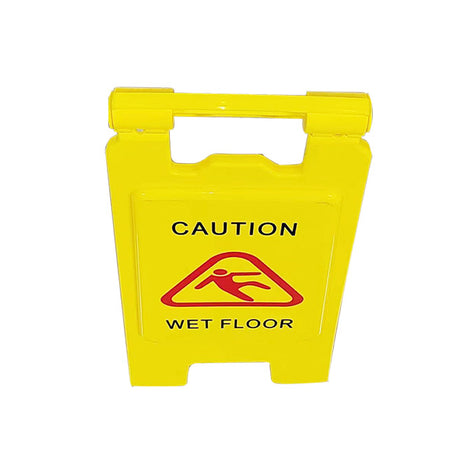 A Frame Warning Sign "Caution Wet Floor" Yellow 610mm
