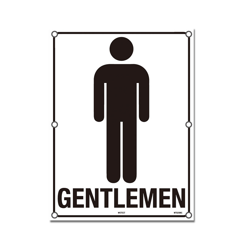 Safety Sign 225x300mm - Gentlemen