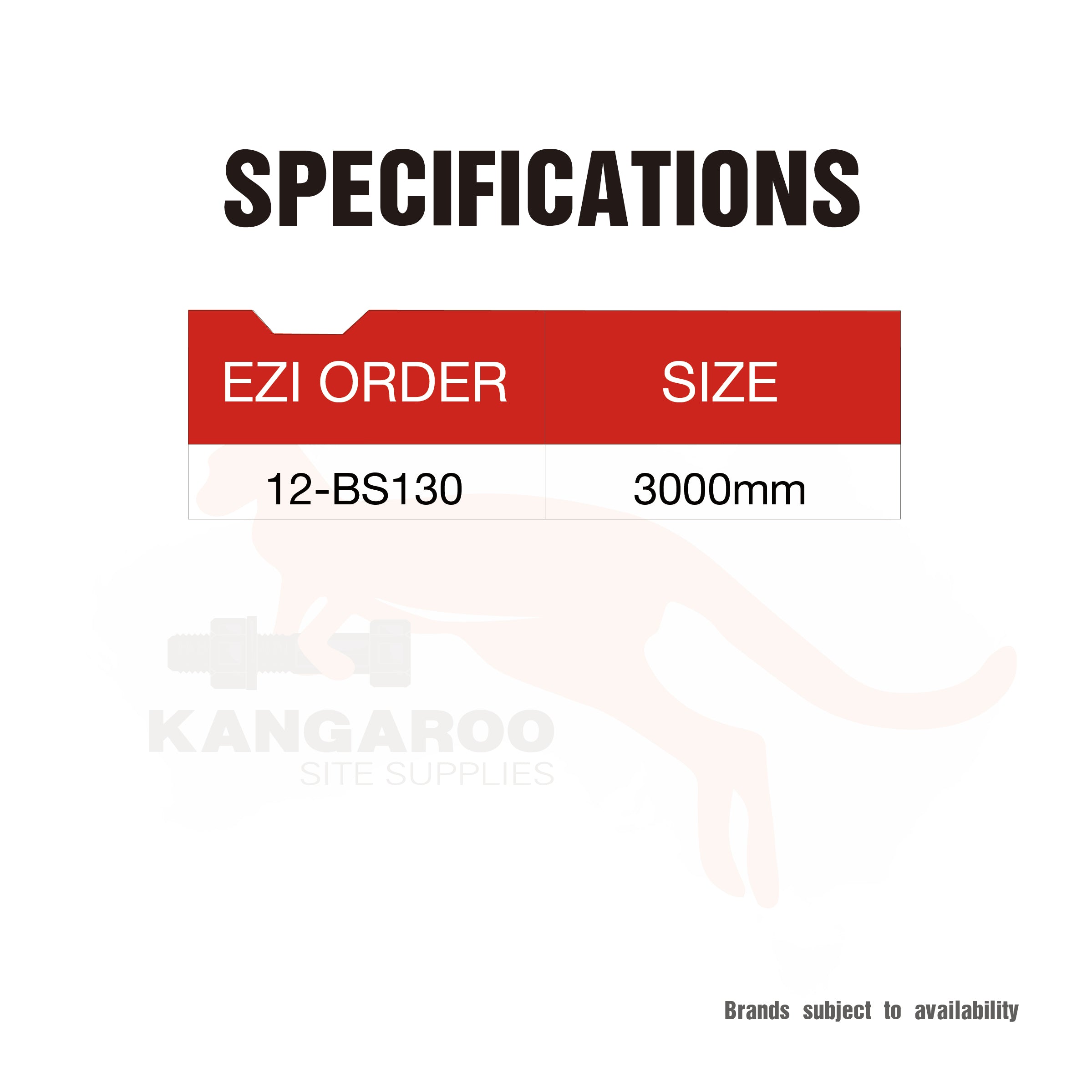 PVC Flexible Shadow Bead 3000mm