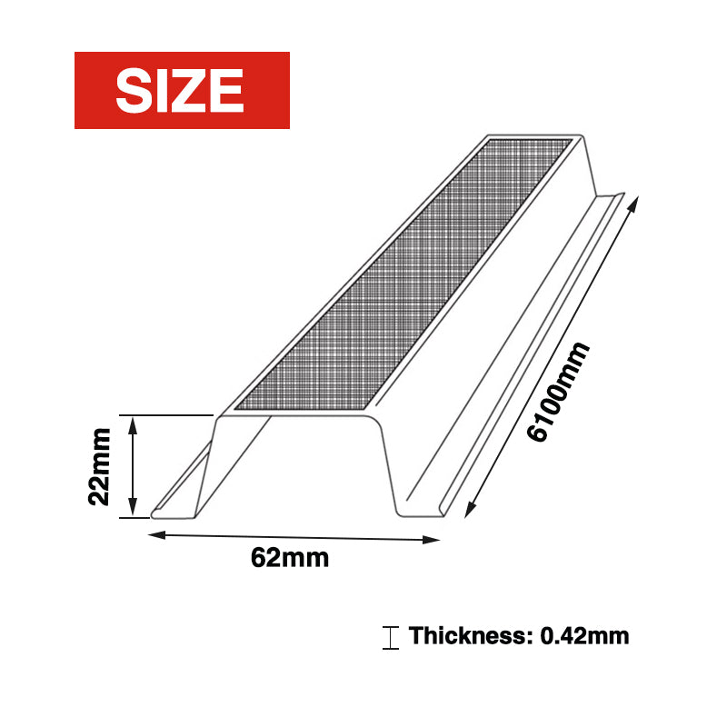 Ceiling Batten 22mm x 0.42bmt x 6100mm Aluzinc G550