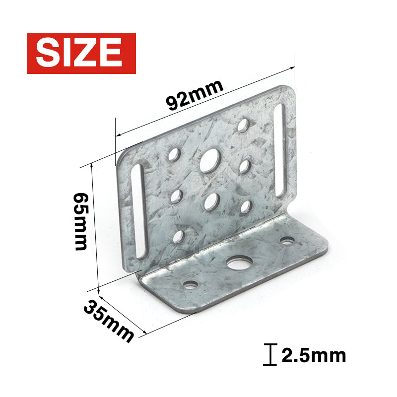 Jumb Stud Bracket Slotted 92mmx65mmx35mmx2.5mm