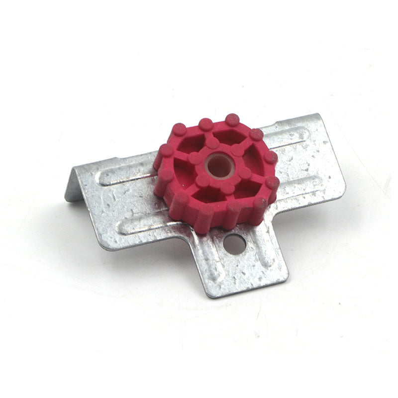 Resilient Mount Clip Adjustable Direct Fix Resilient Black/Red