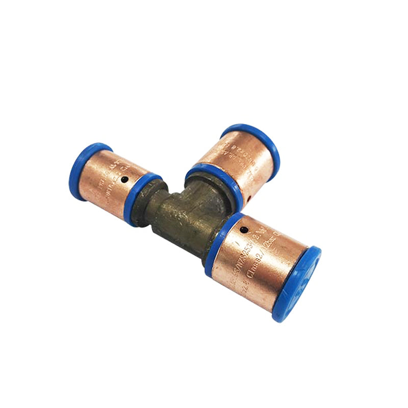 Pex Crimp-On Brass Fittings Tee Reduced End As/Nzs 2537, Multiple Sizes