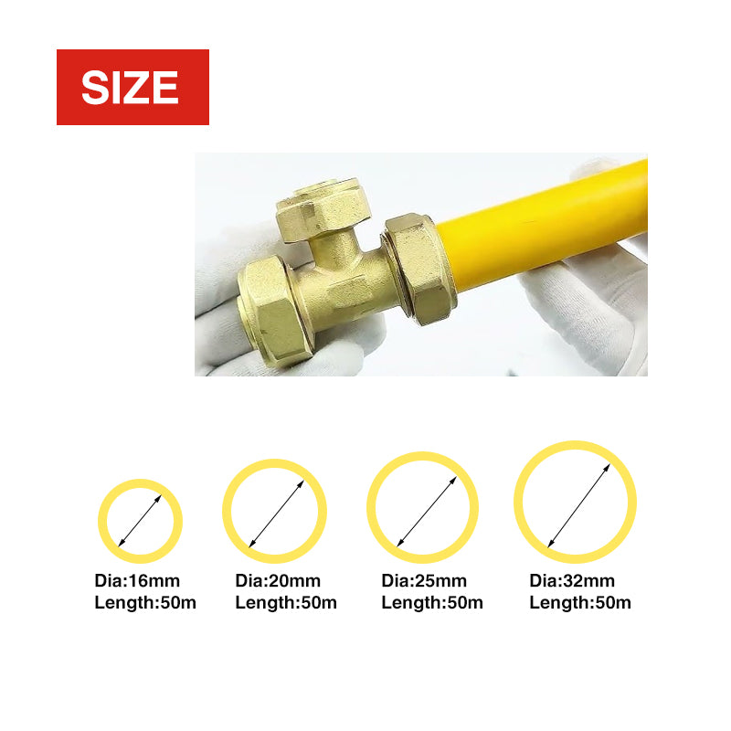 Pex Gas Pipe Coil HDPE/Al/Pex Pn14 As/Nzs 4176, Multiple Sizes