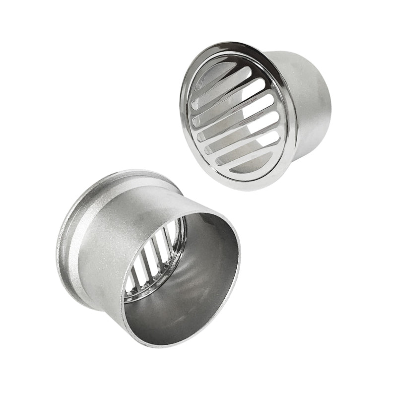 Floor Grate Round Sa Pattern 80mm Brass CP Suit ID PVC Pipe