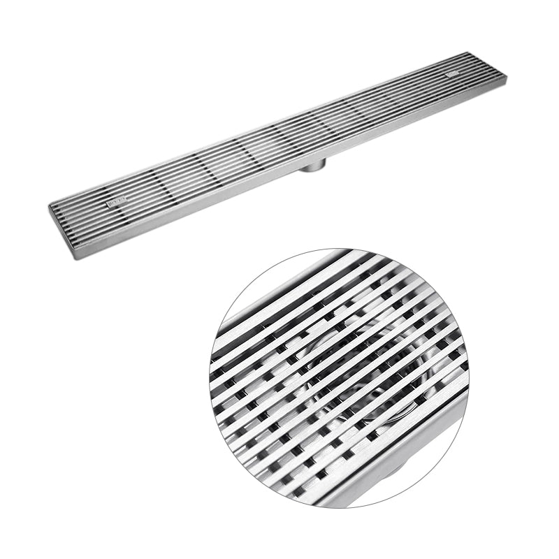 Shower Grate Wedge Wire Grate With Inner Fold Edge Base Rectangle S/S