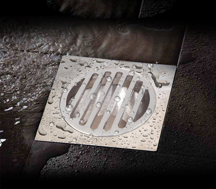 Floor Grate Square Reducing 80mmx50mm Brass Cp Suit ID PVC Pipe