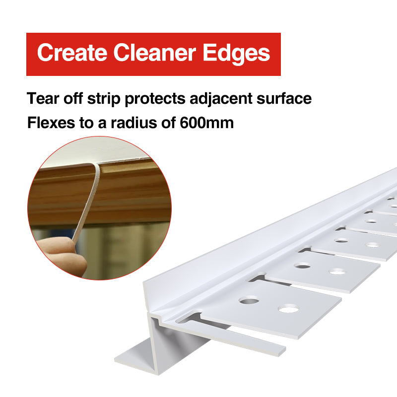 PVC Archway Flexible Shadowline Bead 10 x 3000mm