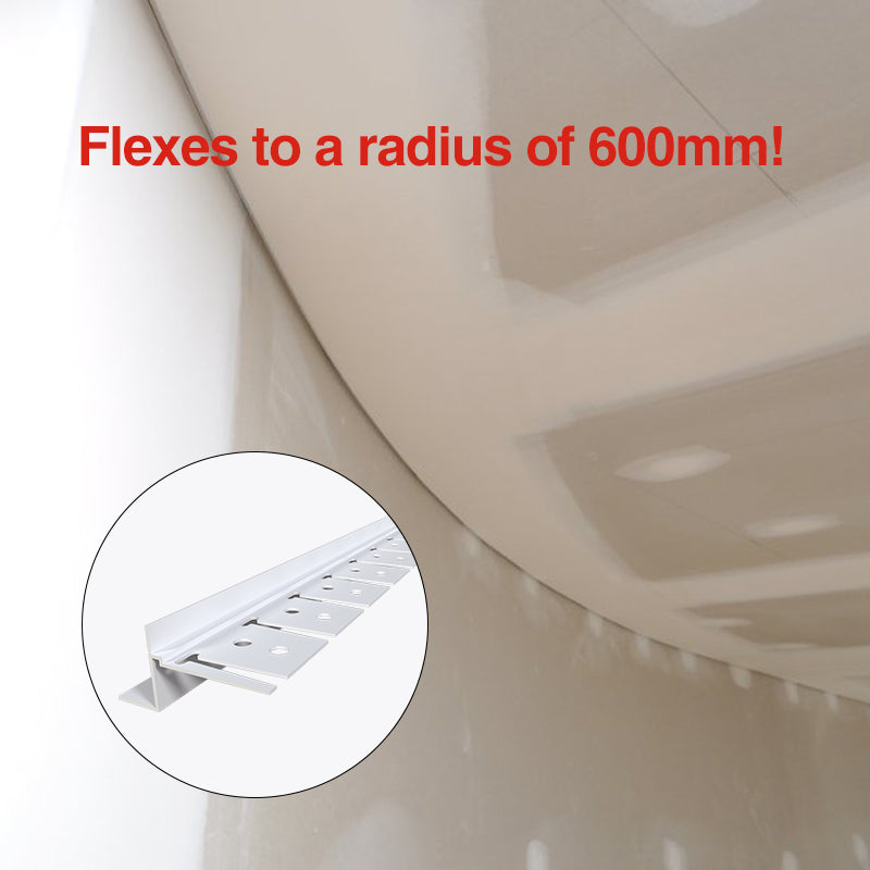 PVC Archway Flexible Shadowline Bead 10 x 3000mm