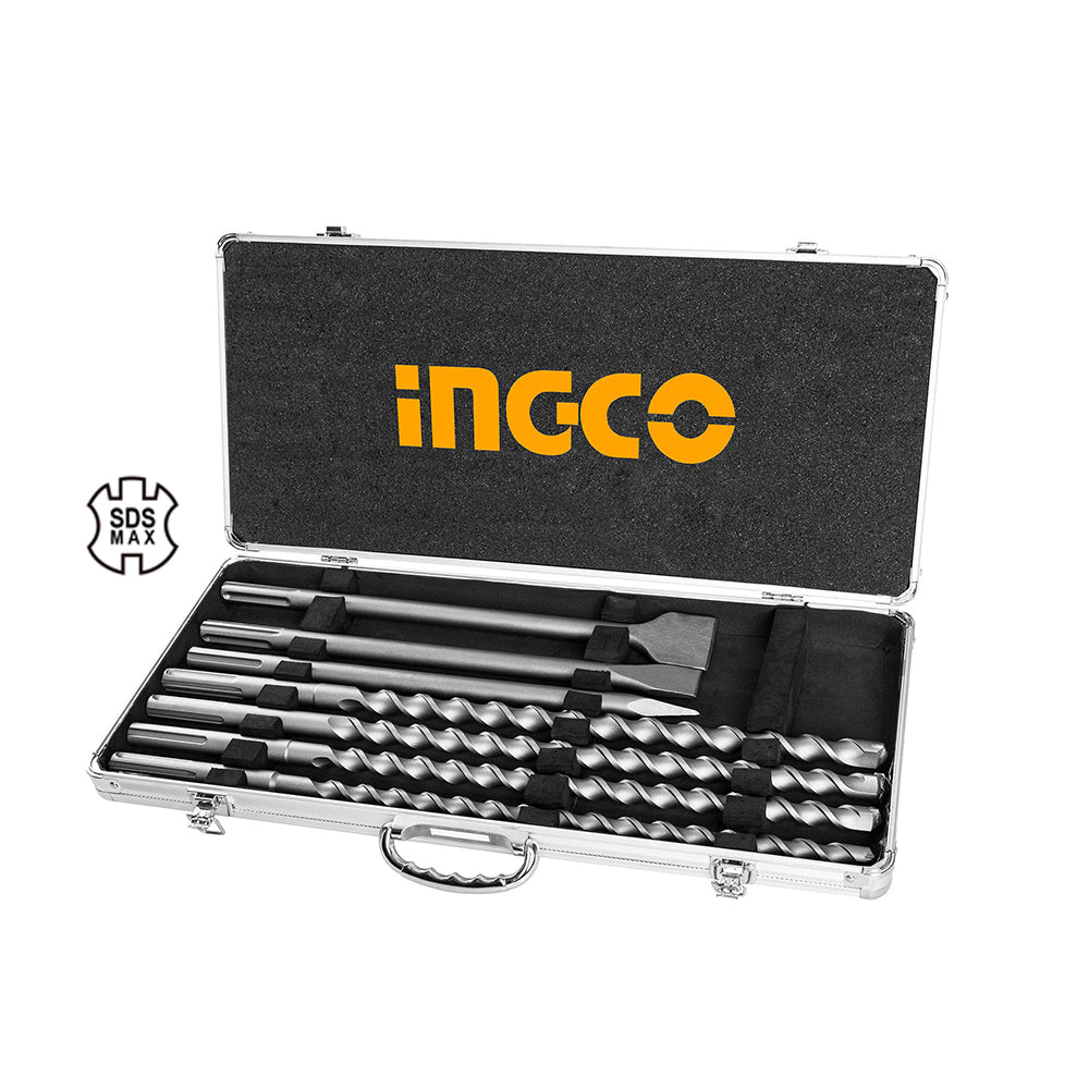 Hammer Drill Bit & Chisel Set SDS Max 7pcs