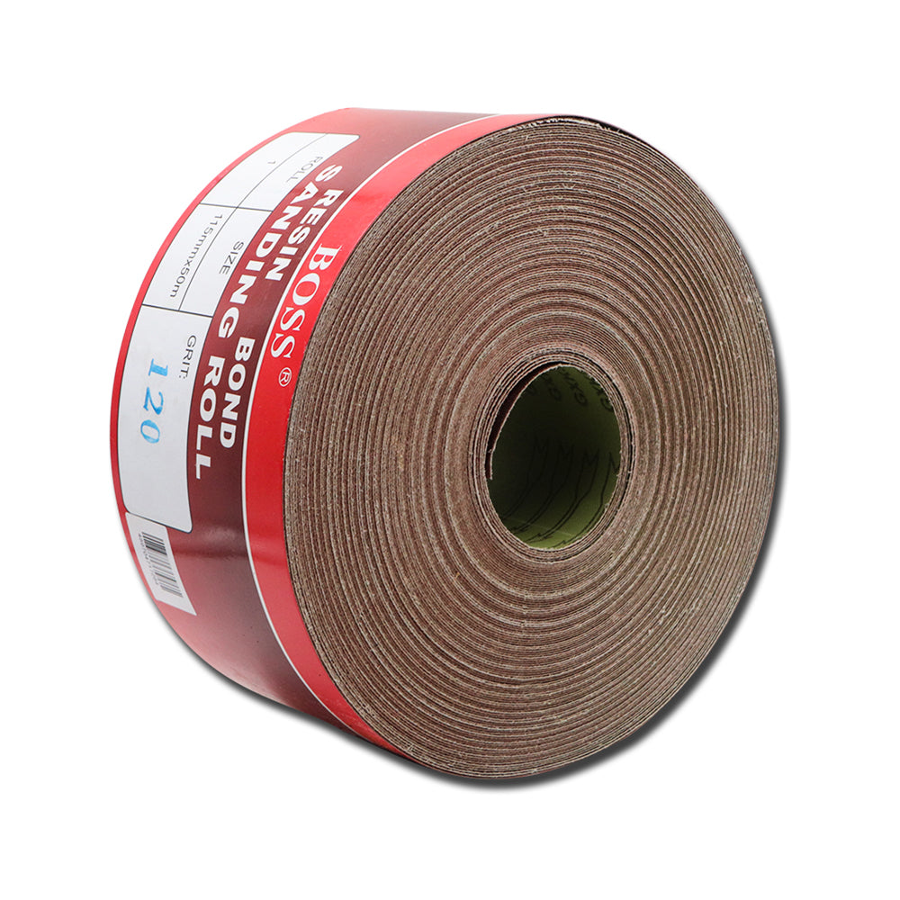 Abrasive Cloth Roll 115mm x 50m Multiple Grit Options