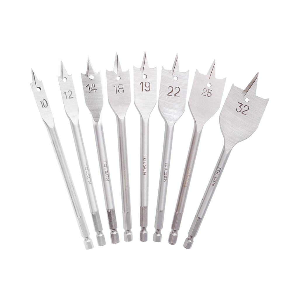 Drill Bits Spade Hex Shank Multiple Sizes