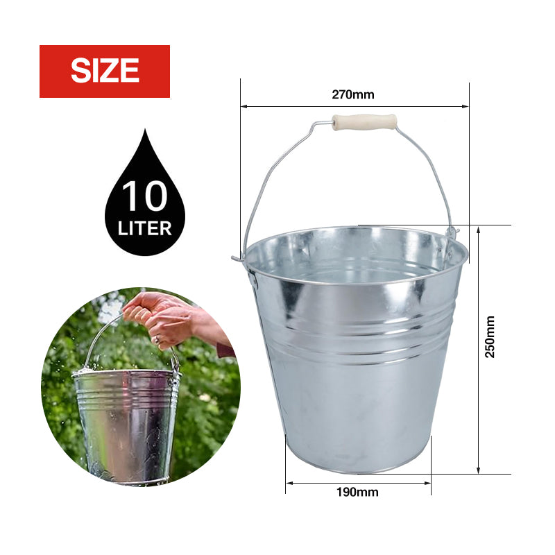 Metal Bucket 10L