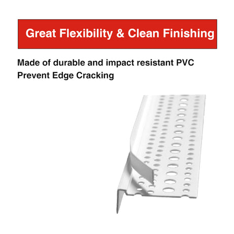 PVC Tear Away L Bead 3m, Multiple Sizes