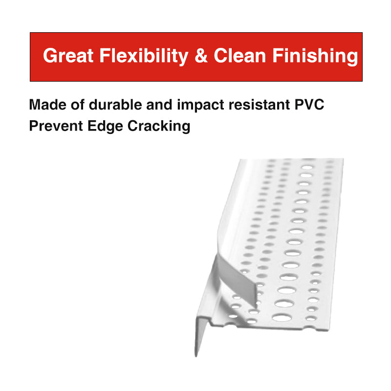 PVC Tear Away L Bead 3m, Multiple Sizes