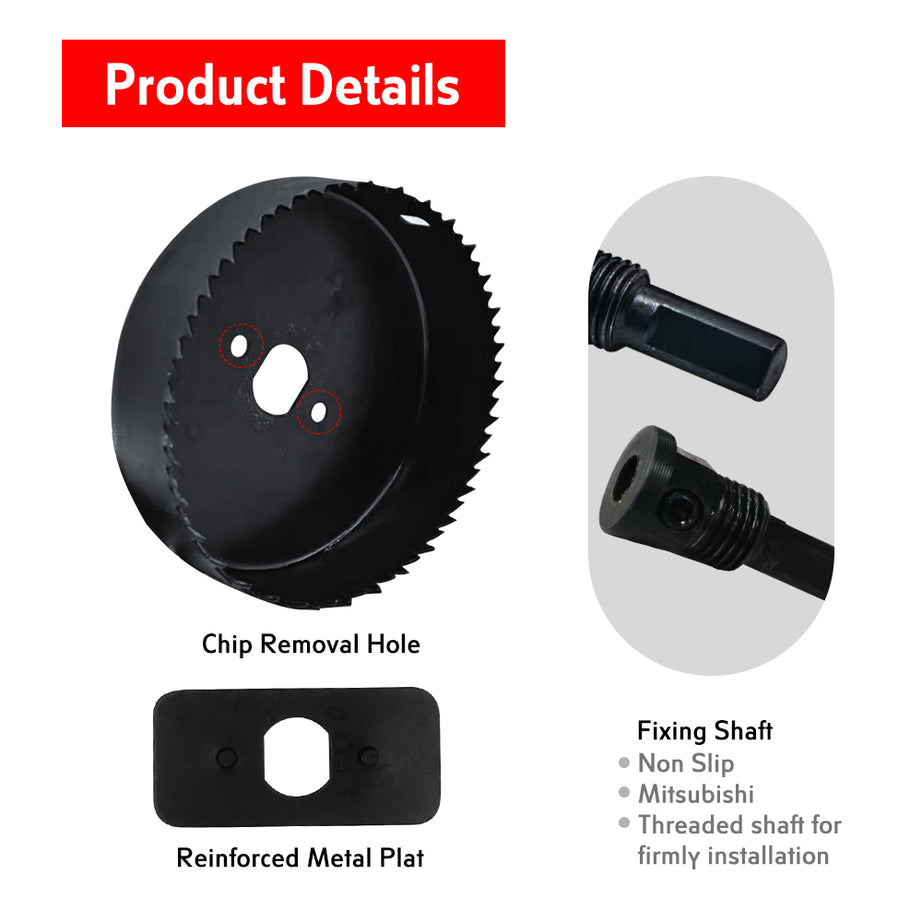 Holesaw Kit (51-102mm) 8pcs