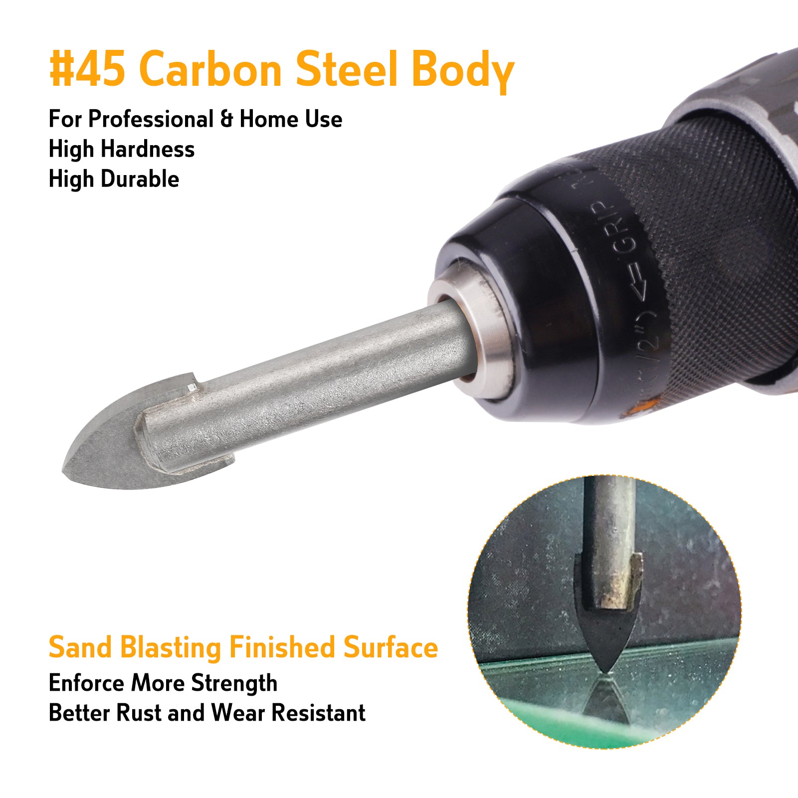 Drill Bit Glass & Tile Multiple Sizes