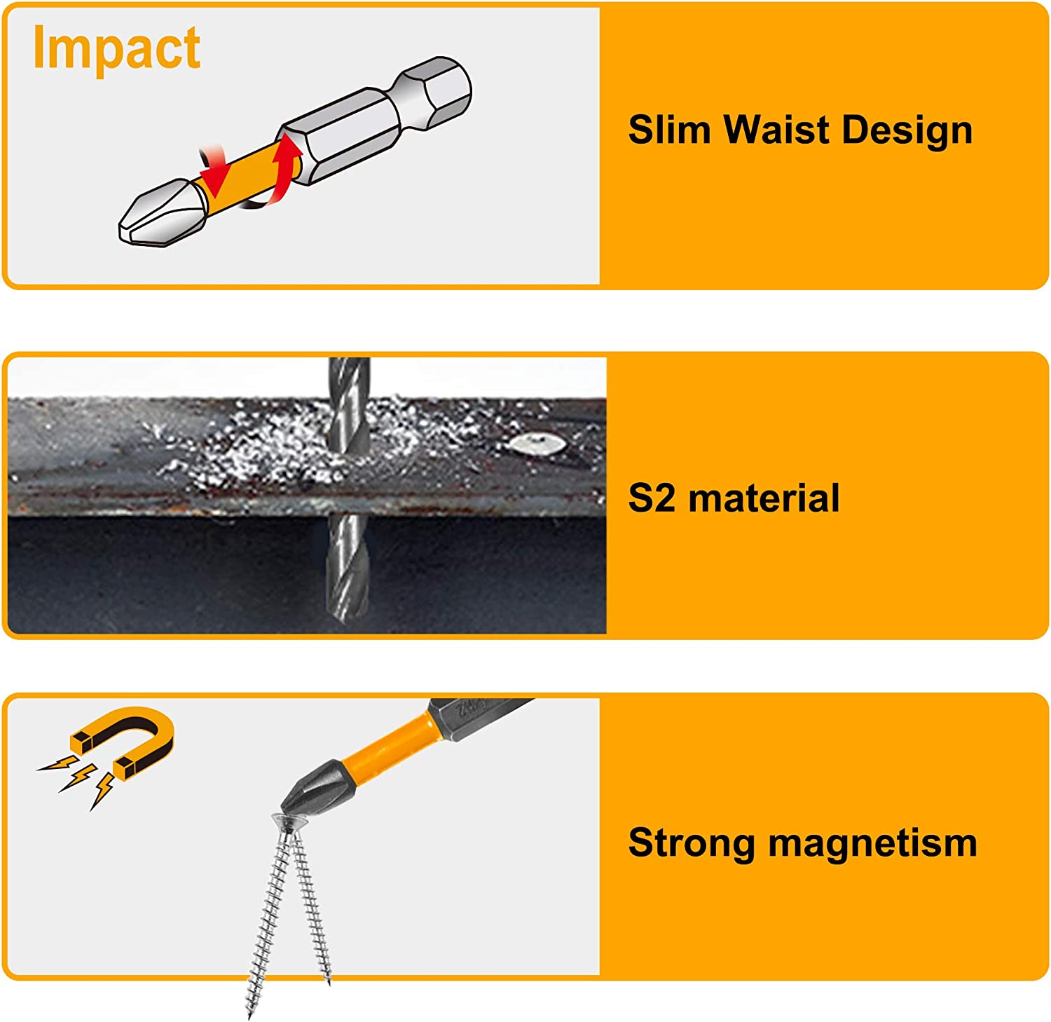 Impact Screwdriver Bit Set 45pcs