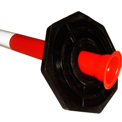 Safety Bollard PE Reflective Tape 1100mm With 6Kg Base