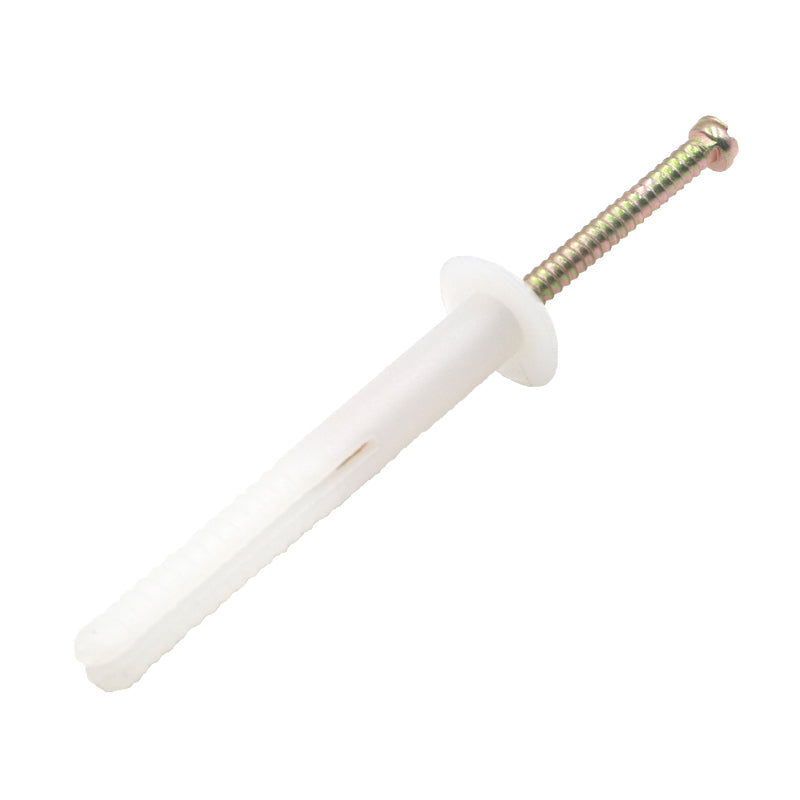 Nylon Anchor Nail-In Mushroom Head, Multiple Sizes