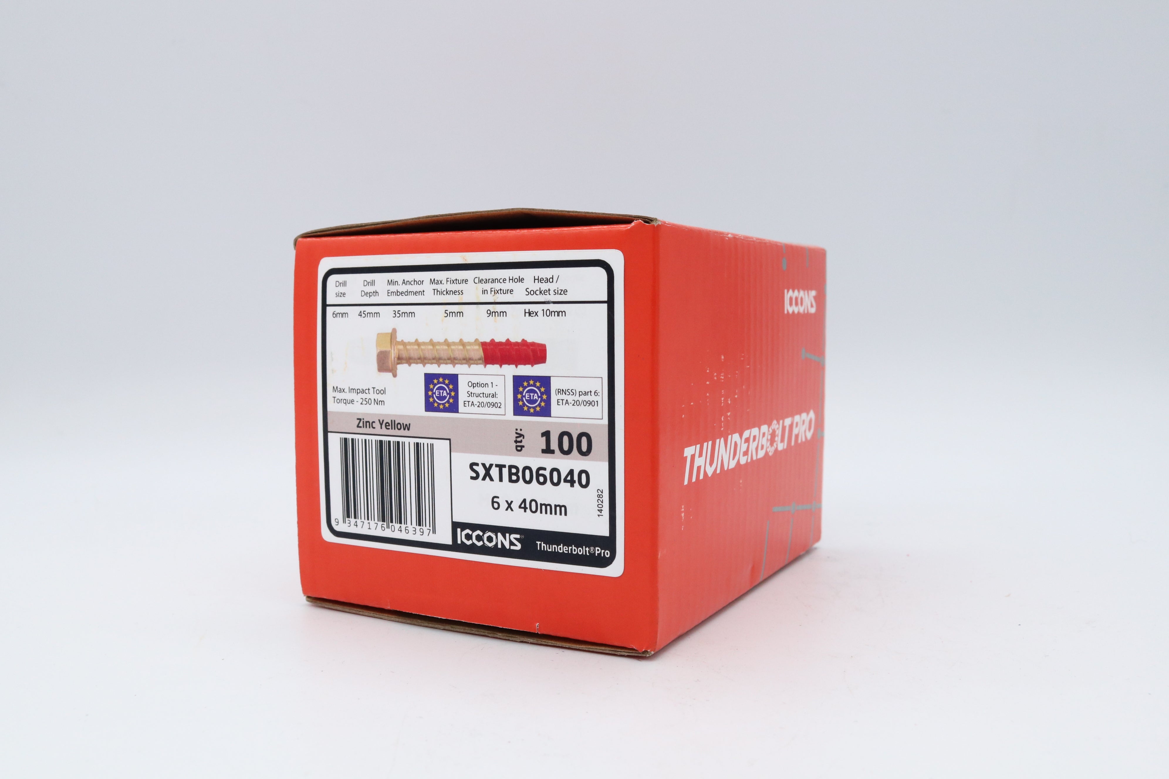 Iccons Pro Screw Bolt Gal Eta, Multiple Sizes