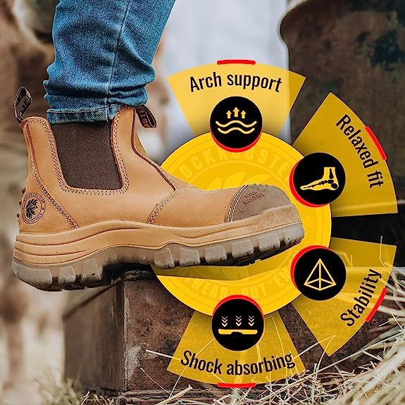 Safety Boots Gam Slip-On Elastic Nubuck, Multiple Sizes