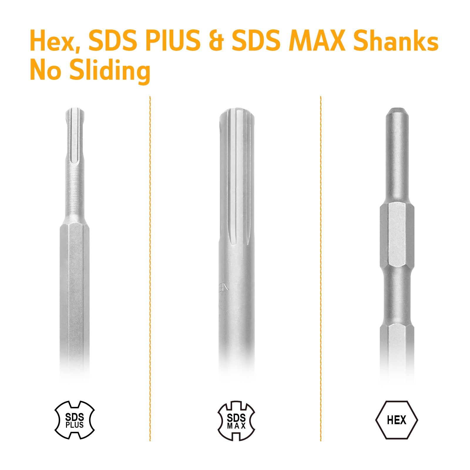 Hammer Shankpoint Sds Max 18mm Shank Multiple Lengths