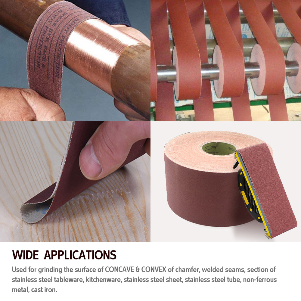 Abrasive Cloth Roll 115mm x 50m Multiple Grit Options