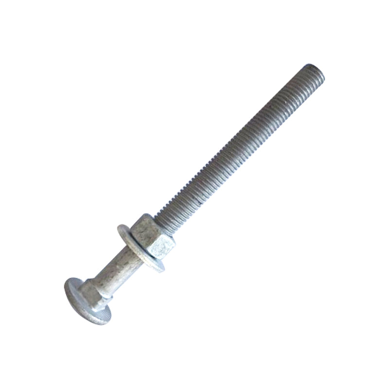 Cup Head Bolt and Nut Set with Washer Cl4.6 HDG M12/M16, Multiple Sizes