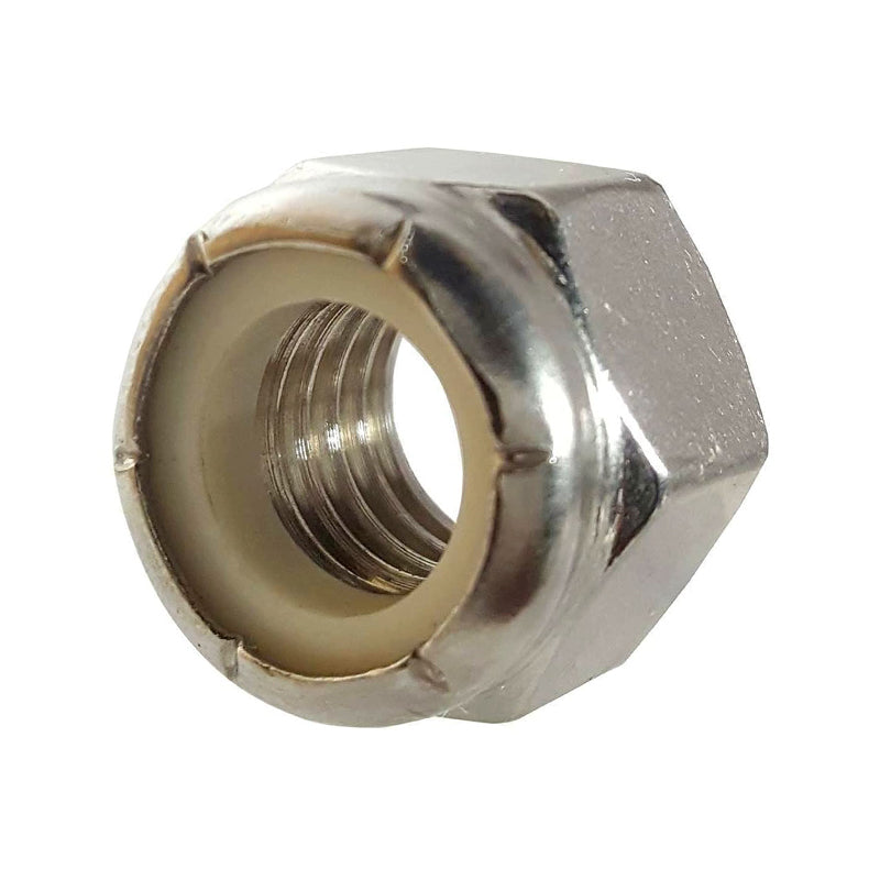 Hillman 2566 1/4-20 Hex Nuts - 30-Pack White Nylon Lock Nuts