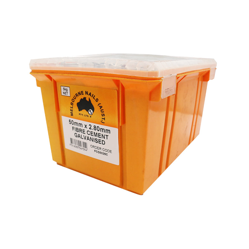 Fibre Cement Nails Galv Pack 5kg, Multile Sizes